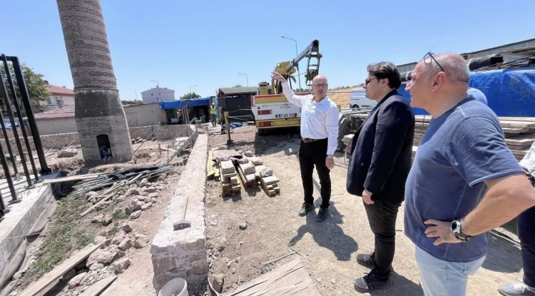 Edirne'de Şeyh Şüceaddin Camii'nin onarımı sürüyor