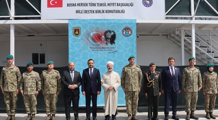 Başkan Erbaş, Bosna Hersek'te EUFOR Türk Temsil Heyeti Başkanlığını ziyaret etti
