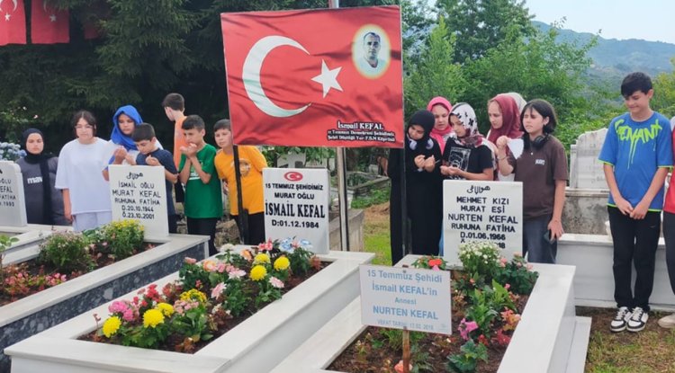 Öğrenciler 15 Temmuz şehidini rahmetle andı