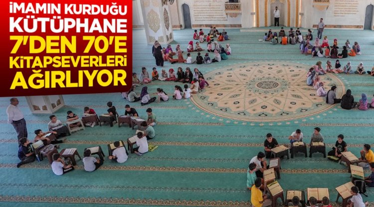 Diyarbakır'da imamın kurduğu kütüphane 7'den 70'e kitapseverleri ağırlıyor