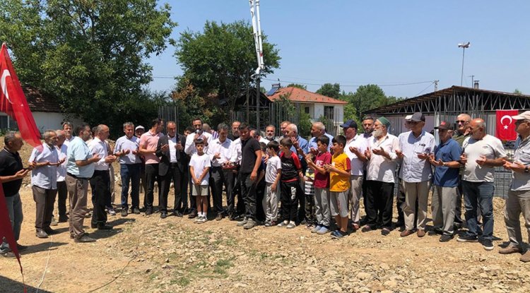 Paşaormanı Köyü'nde caminin temeli atıldı