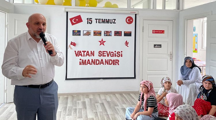 Giresun’daki yaz Kur’an kurslarında 15 Temmuz anıldı