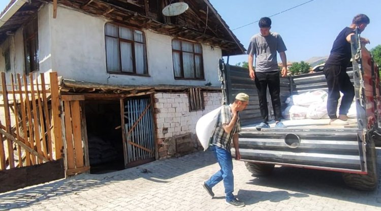 Osmancık'ta Filistin halkı için buğday toplandı