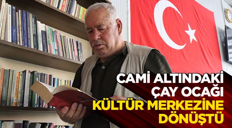 Cami altındaki çay ocağı, kültür merkezine dönüştü