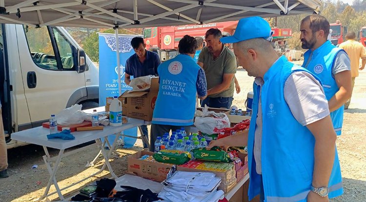 Karabük halkından orman yangınlarıyla mücadeleye destek