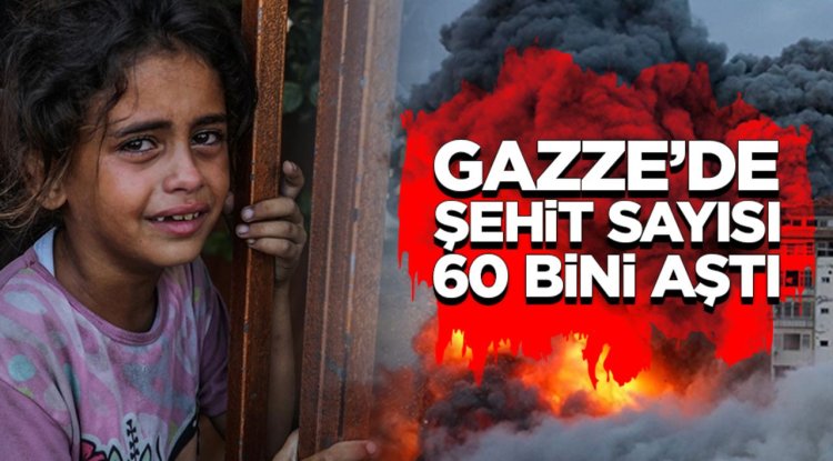 İşgalcilerin Gazze Şeridi'ne düzenlediği saldırılarda şehit olanların sayısı 60 bini aştı