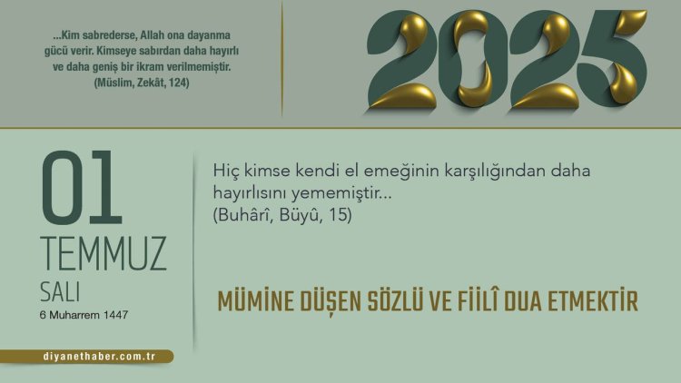 Mümine Düşen Sözlü ve Fiilî Dua Etmektir