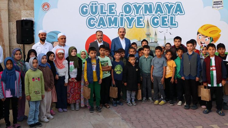 Konya'da "Güle Oynaya Camiye Gel" projesi tanıtıldı