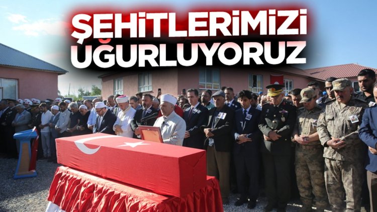 Şehitlerimizi uğurluyoruz