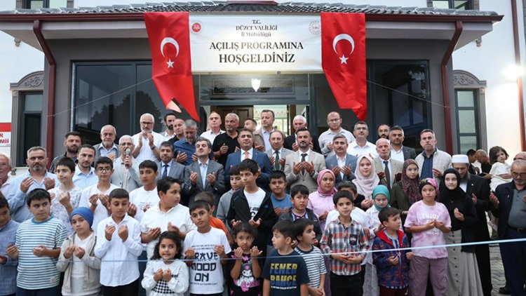Düzce Çavuşlar Mahalle Camii dualarla açıldı