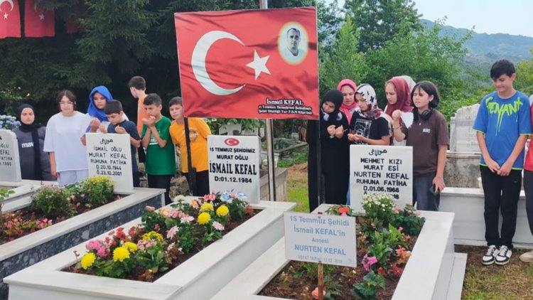 Öğrenciler 15 Temmuz şehidini rahmetle andı