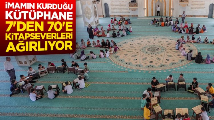 Diyarbakır'da imamın kurduğu kütüphane 7'den 70'e kitapseverleri ağırlıyor