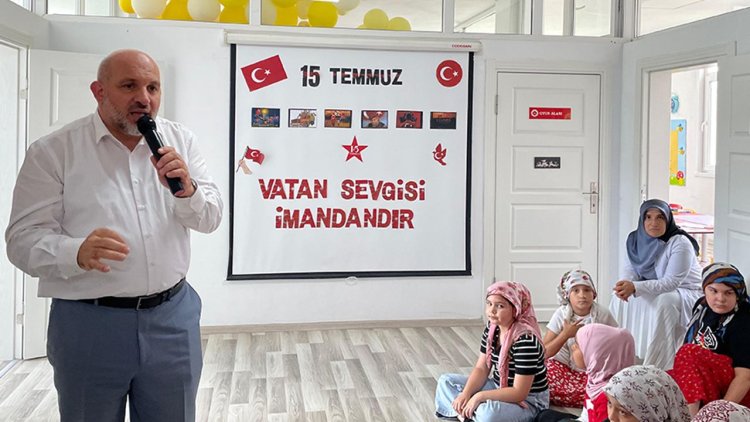 Giresun’daki yaz Kur’an kurslarında 15 Temmuz anıldı