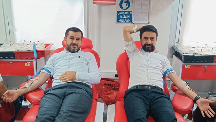 Kozluk'ta din görevlileri kan bağışında bulundu