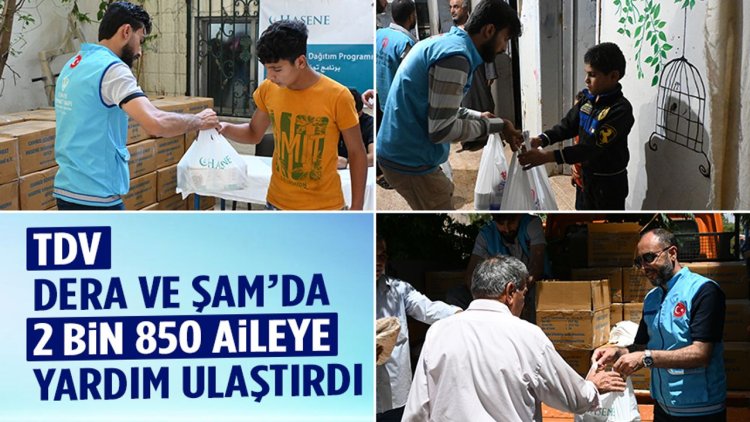 TDV, Dera ve Şam’da 2 bin 850 aileye yardım ulaştırdı