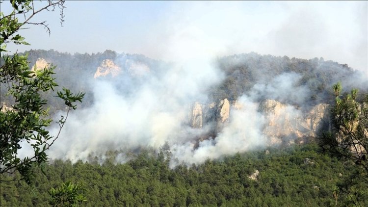 Karabük ve Antalya'daki orman yangınlarına müdahale ediliyor