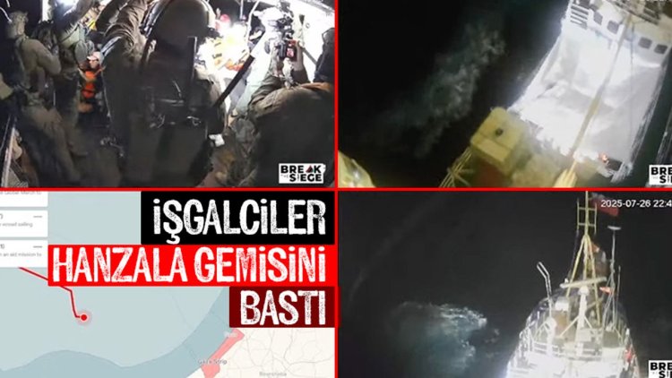 Hanzala gemisine işgalcilerin müdahalesinin başladığı duyuruldu