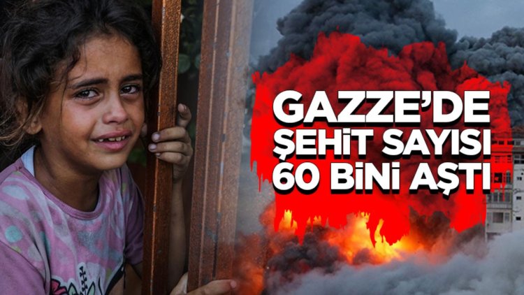 İşgalcilerin Gazze Şeridi'ne düzenlediği saldırılarda şehit olanların sayısı 60 bini aştı