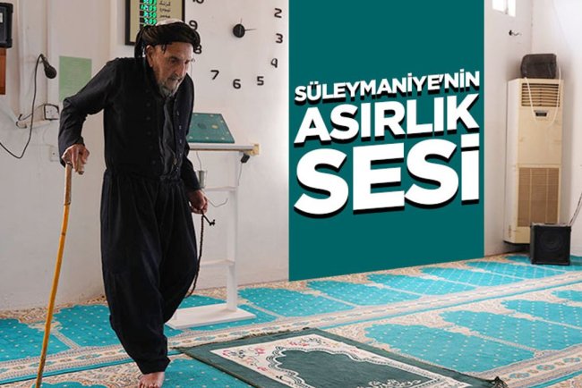Süleymaniyeli 110 yaşındaki müezzin, camiye hizmet etmeye çalışıyor