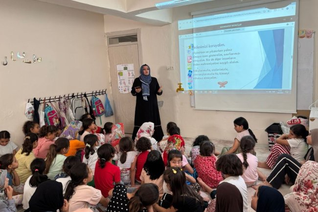 Suruç'ta Yaz Kur’an Kursu öğrencileri bilgilendirildi