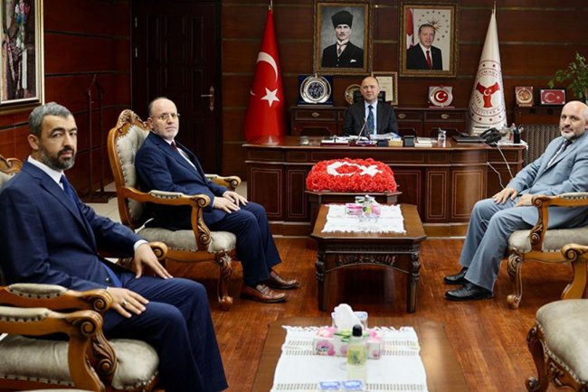 Giresun Valisi Serdengeçti, Müftülük heyetini kabul etti
