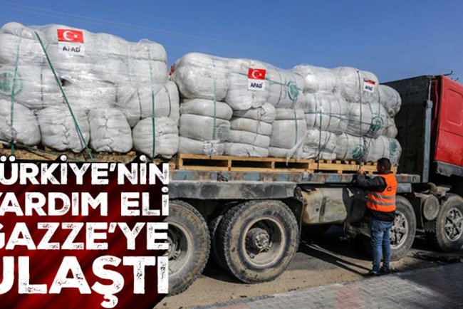 Türkiye, Gazze'ye yardımlarını sürdürüyor