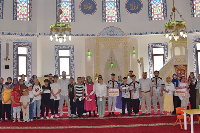 Giresun'da Yaz Kur’an Kursu öğrencileri bilgide yarıştı