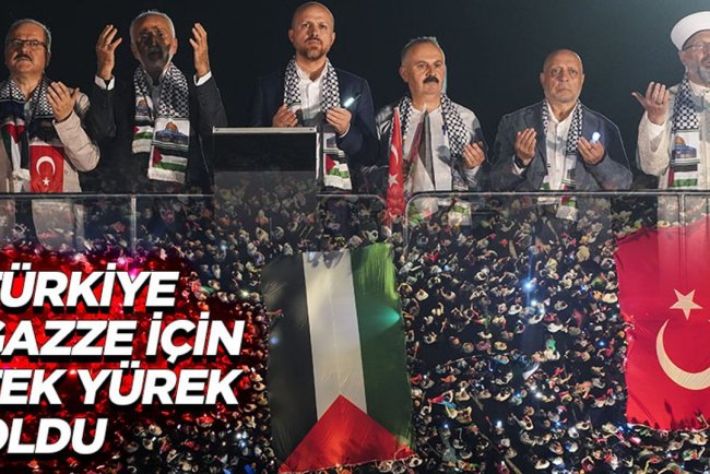 Türkiye Gazze için tek yürek oldu