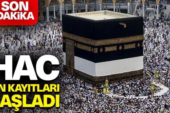 2026 Yılı Hac ön kayıtları başladı