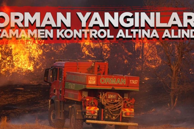 Çanakkale, Edirne, Hatay ve Manisa'daki orman yangınları tamamen kontrol altına alındı