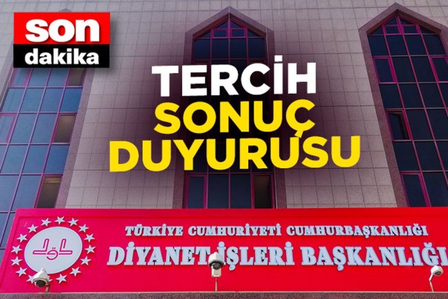 2024 Yılı Vaizliğe Giriş Sınavı Tercih Sonuçları açıklandı