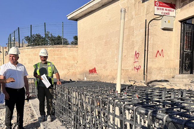 Siirt'te 130 yıllık Şeyh Maruf Camisi kentsel dönüşümle geleceğe taşınıyor