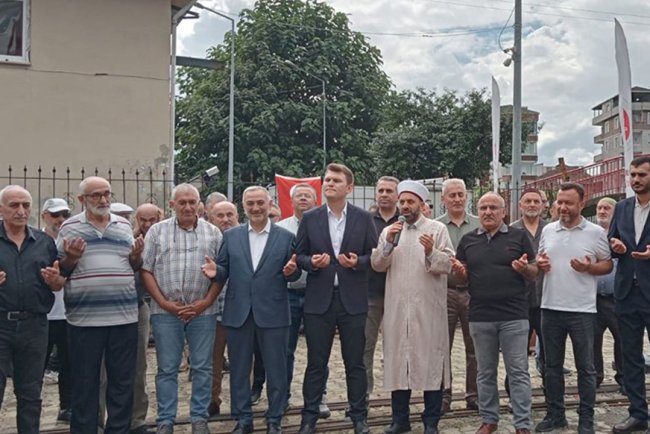 Fındıklı Ada Camii’nin temeli dualarla atıldı