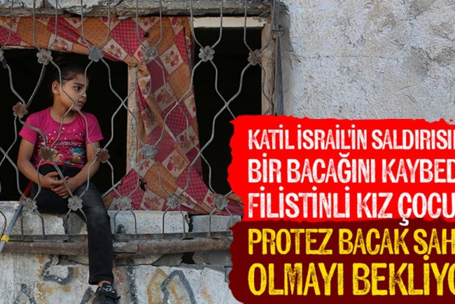 İşgalcilerin saldırısında bacağını kaybeden 9 yaşındaki Meral koltuk değnekleri olmadan oyun oynamak istiyor
