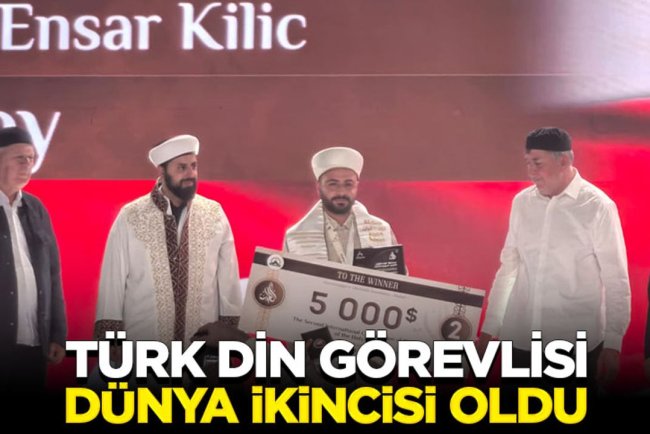 Türk din görevlisi dünya ikincisi oldu