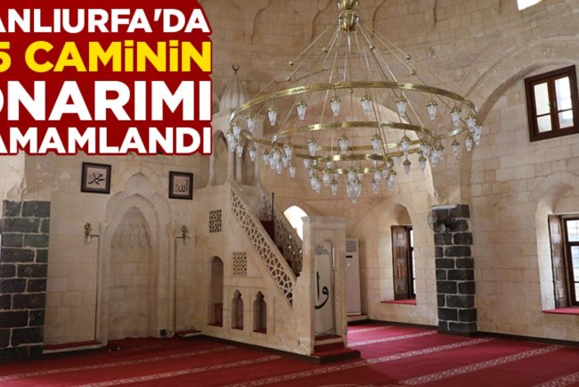 Şanlıurfa'da depremlerde hasar gören 35 caminin onarımı tamamlandı