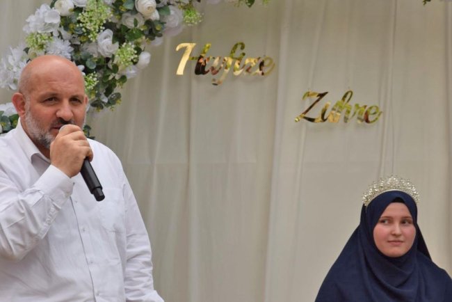 Ortaokul öğrencisi Nefes hafızlık sevinci yaşadı