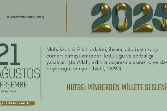 Hutbe: Minberden Millete Sesleniş