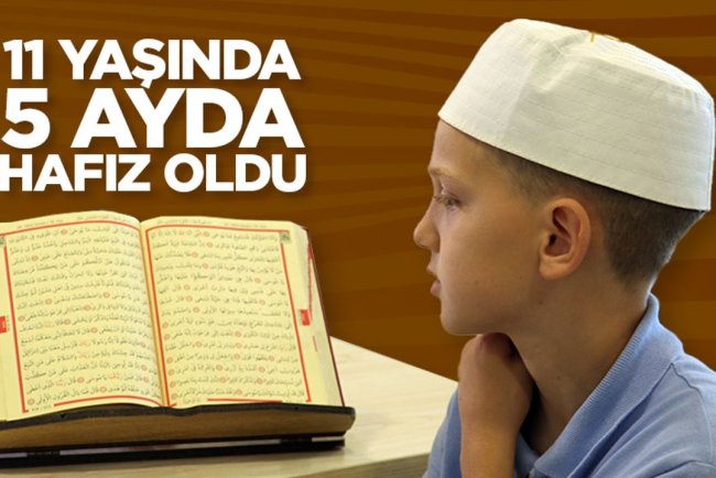 Kocaeli'de 11 yaşındaki Yakup, 5 ayda hafız oldu