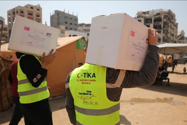 TİKA, gıda ve insani yardım başta olmak üzere Gazze halkına desteğini sürdürüyor