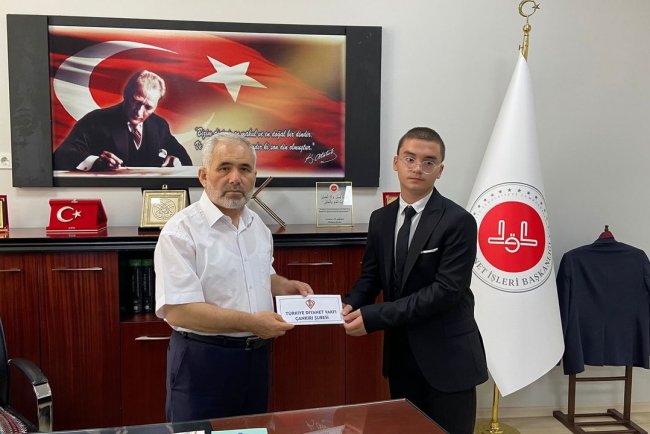 Türkiye birincisi ödüllendirildi