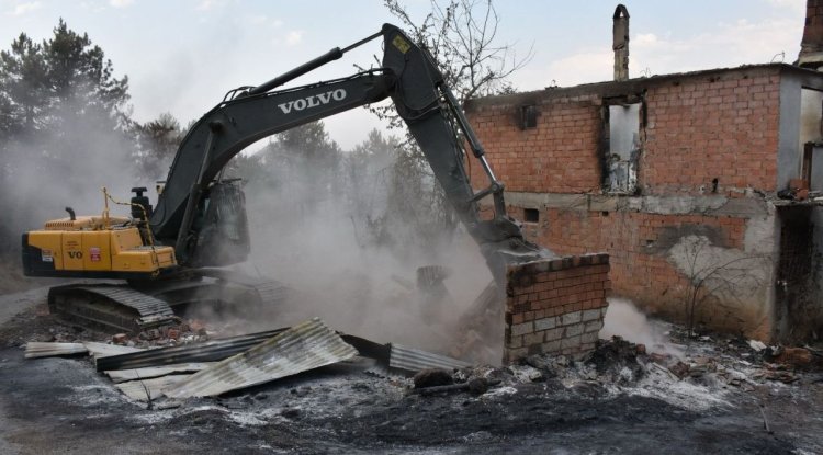Karabük'te orman yangınlarından etkilenen köylerde çalışmalar sürüyor