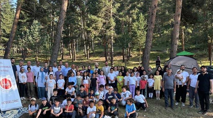 Olur'da yaz Kur’an kursu öğrencileri piknikte buluştu