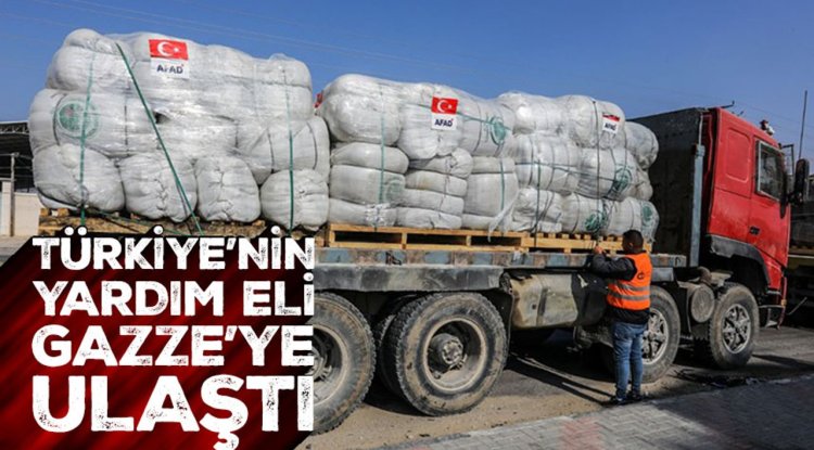Türkiye, Gazze'ye yardımlarını sürdürüyor