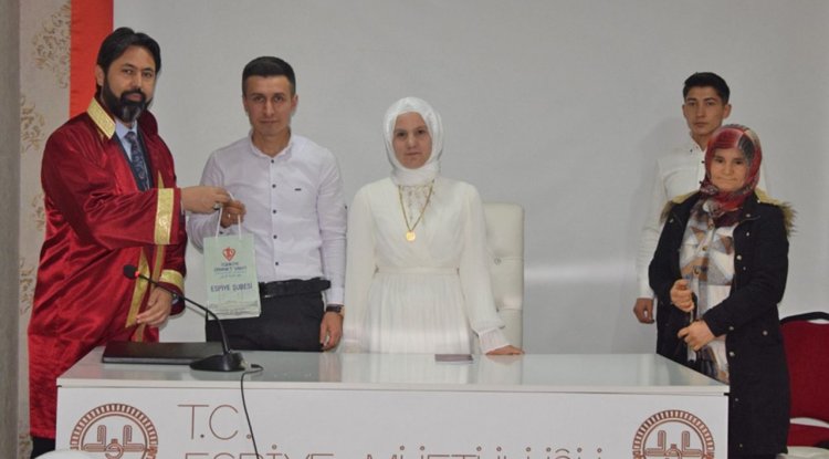 Espiye Müftülüğü 2018 yılından bugüne 130 nikah kıydı