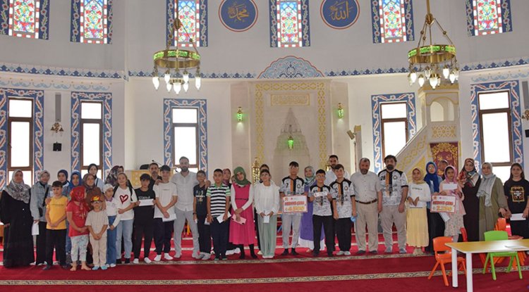 Giresun'da Yaz Kur’an Kursu öğrencileri bilgide yarıştı