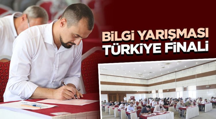 "Bilgi Yarışması"nın Türkiye finali yapıldı