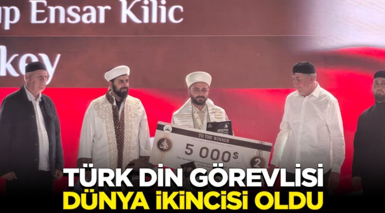 Türk din görevlisi dünya ikincisi oldu