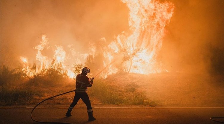 İspanya 30 ve Portekiz 6 noktadaki orman yangınlarıyla mücadeleye devam ediyor