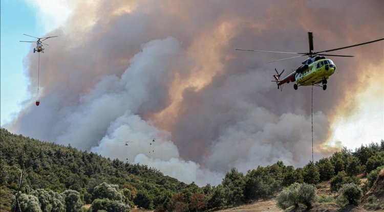 Bursa ve Hatay'daki orman yangınlarına müdahale ediliyor
